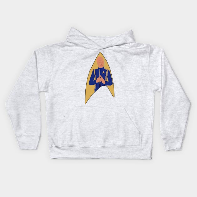 Captain Saru - image only Kids Hoodie by Sutilmente